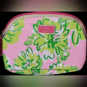 Lilly Pulitzer Floral Cosmetic Bag in Pink and Green